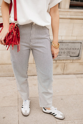 JULIE STRIPED TROUSERS