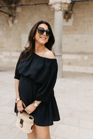 GRACE SHORT OFF-SHOULDER DRESS