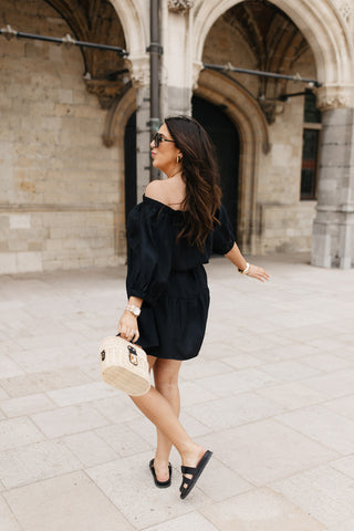 GRACE SHORT OFF-SHOULDER DRESS