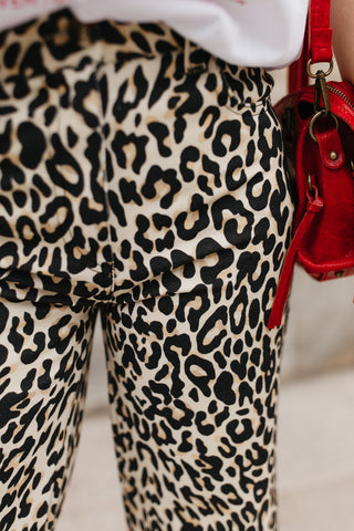 MILA LEOPARD TROUSERS