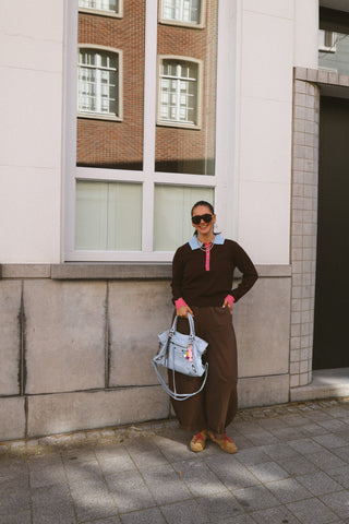 EMMA TROUSERS CHOCO