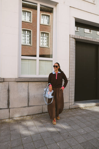 EMMA TROUSERS CHOCO