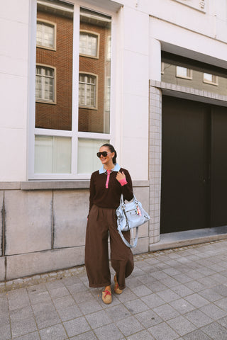 EMMA TROUSERS CHOCO