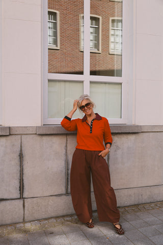 EMMA TROUSERS BORDEAUX