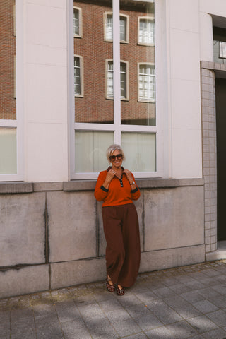 EMMA TROUSERS BORDEAUX