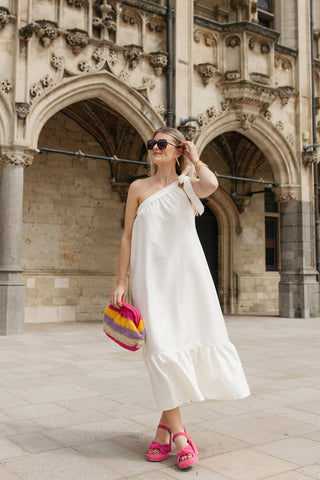 STRIPES CLUTCH PINK