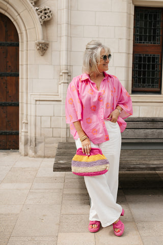 JENNY FLOWER BLOUSE PINK