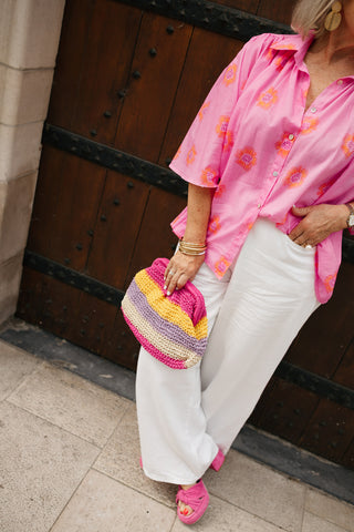 JENNY FLOWER BLOUSE PINK