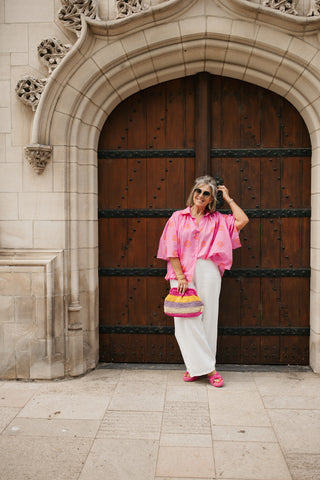 JENNY FLOWER BLOUSE PINK