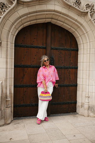 JENNY FLOWER BLOUSE PINK