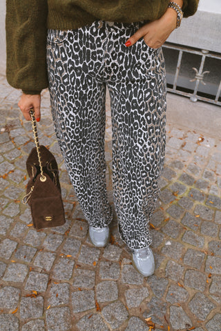 BLAKE LEOPARD JEANS KHAKI