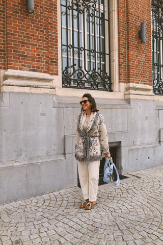 MAEVE GILET BANDANA BEIGE