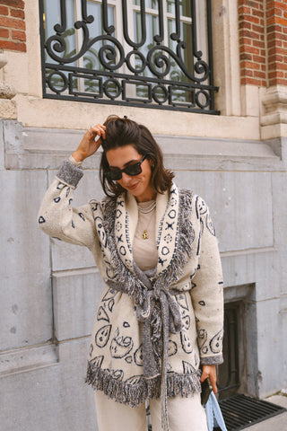 MAEVE GILET BANDANA BEIGE