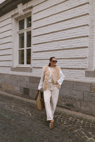 SKYE CORDUROY TROUSERS BEIGE