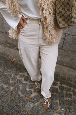 SKYE CORDUROY TROUSERS BEIGE