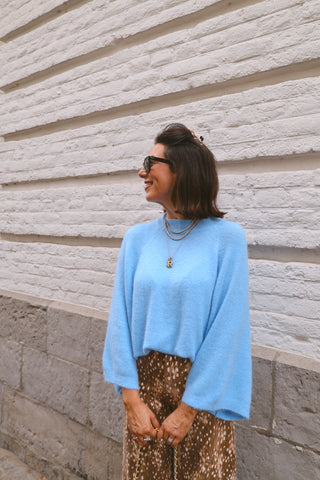 QUINN KNIT LIGHT BLUE