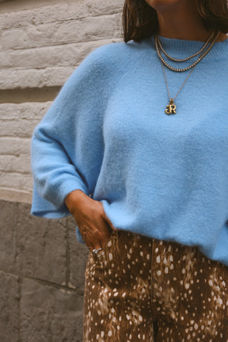 QUINN KNIT LIGHT BLUE
