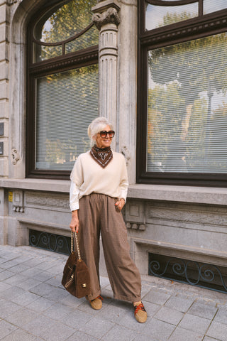ELLE SHORTSLEEVE KNIT BEIGE