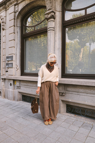 ELLE SHORTSLEEVE KNIT BEIGE