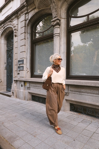 ELLE SHORTSLEEVE KNIT BEIGE