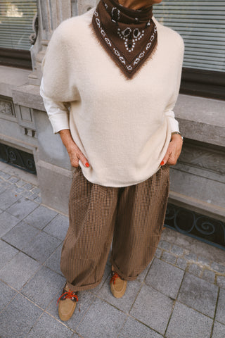 ELLE SHORTSLEEVE KNIT BEIGE
