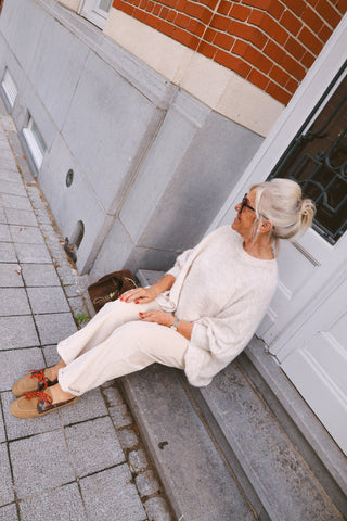 SKYE CORDUROY TROUSERS BEIGE