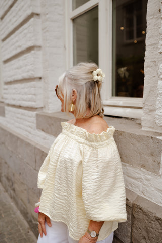 LOUISA OFF-SHOULDER BLOUSE YELLOW