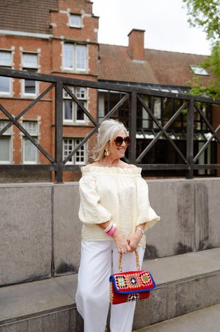 LOUISA OFF-SHOULDER BLOUSE YELLOW