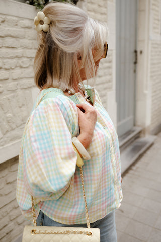 AMBER VICHY BLOUSE MULTICOLOR
