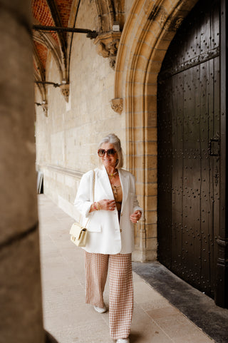 ACE VICHY TROUSERS BROWN