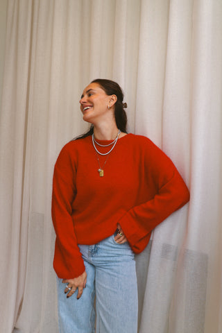 NELL KNIT RED