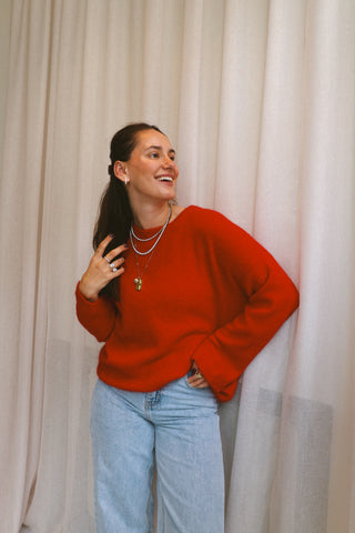 NELL KNIT RED