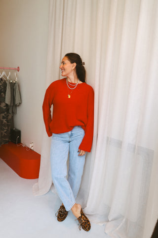 NELL KNIT RED