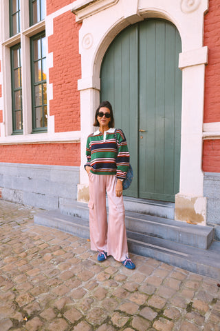 PREORDER - POPY SATIN TROUSERS PINK