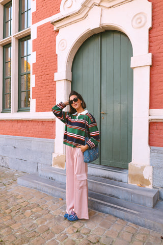 PREORDER - POPY SATIN TROUSERS PINK