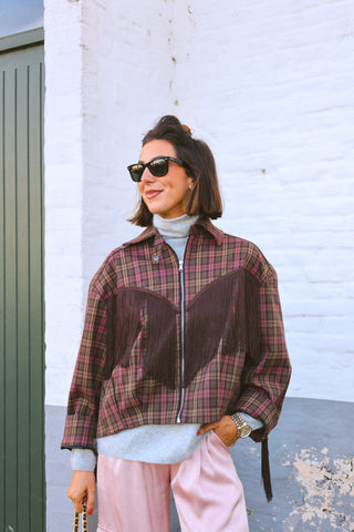 KENDALL FRINGE BOMBER JACKET