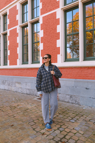 PREORDER - HAZEL CHECKED GLITTER SHIRT