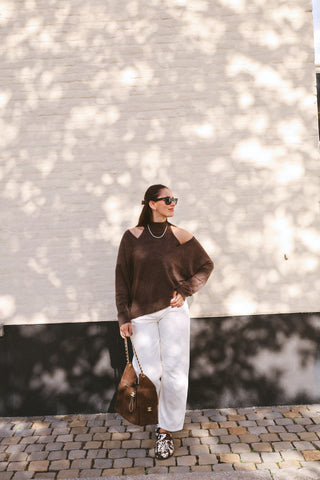 ALIX TWO PIECE KNIT BROWN