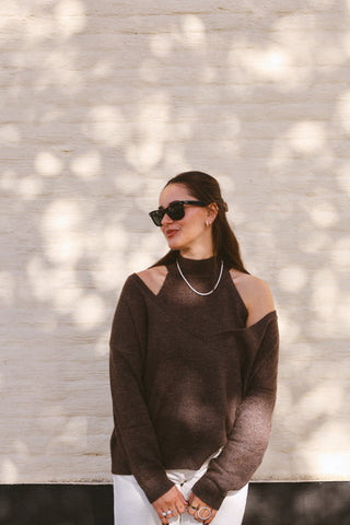 ALIX TWO PIECE KNIT BROWN