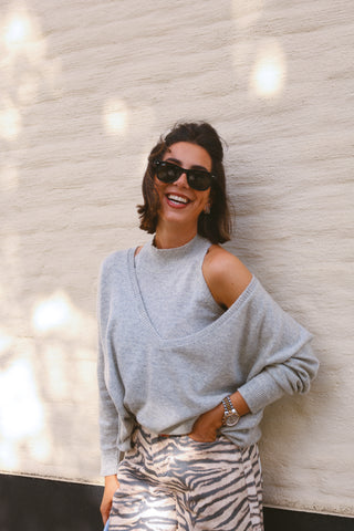 ALIX TWO PIECE KNIT GREY