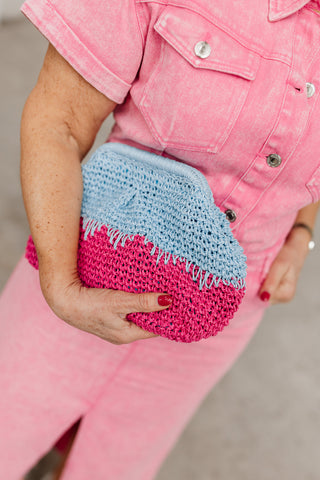 CLUTCH BLUE/PINK