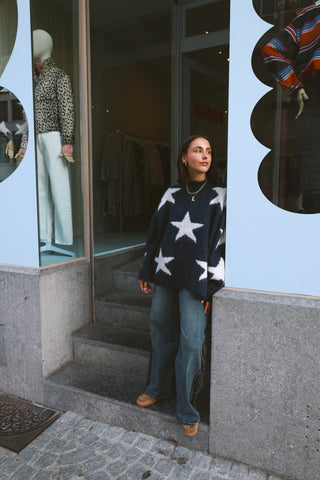 ROMY STAR KNIT NAVY