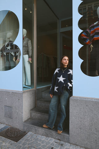 ROMY STAR KNIT NAVY