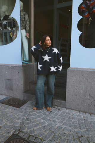 ROMY STAR KNIT NAVY