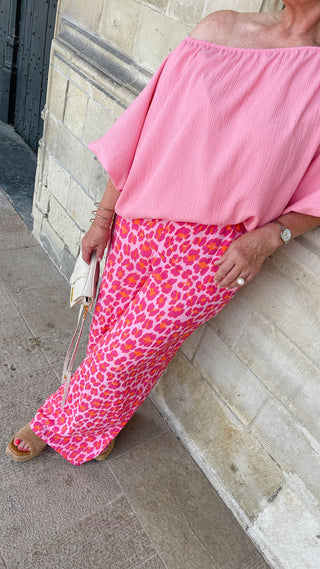 LEO PINK TETRA TROUSERS