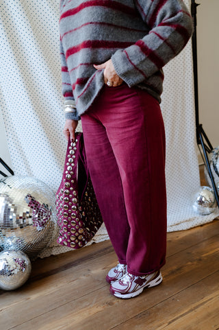 UMA BALLOON TROUSERS BURGUNDY