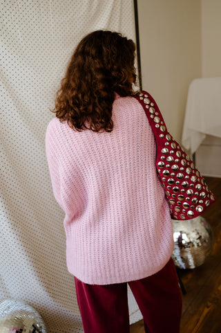 FRAN TURTLENECK KNIT PINK