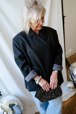 LUCY BAG BLACK STUDS