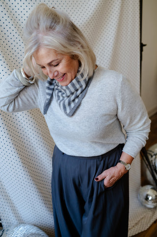 AMELIA CASHMERE KNIT GREY