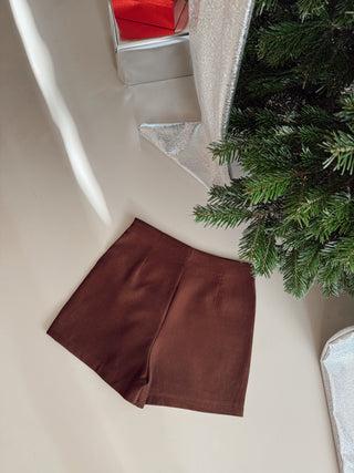 KELLY SKORT BROWN STUDS